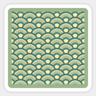 Geometric Waves Pattern Sticker